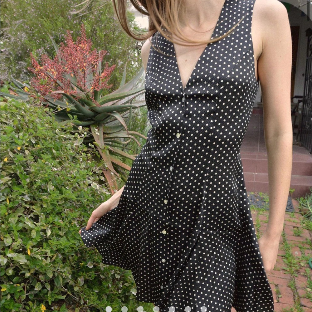 NWT Aubrey Noir Dot Dress